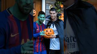 Messi Și Ronaldo La Colindat De Halloween 🎃😂 messi ronaldo ai [upl. by Terencio]