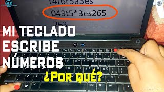 Mi Teclado Escribe Números En Vez De Letras  Desbloquear Teclado Numerico De Laptop [upl. by Enale]