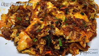 Egg Pepper Fry  Spicy Egg Fry Recipe  Egg Fry [upl. by Manoff465]