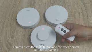 How to Turn the CPVAN SM11R Interlinked Smoke Alarms Off after its Triggered [upl. by Doley]