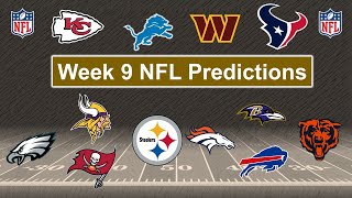 NFL Week 9 Score Predictions 🏈 [upl. by Sibby336]