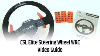 Fanatec CSL Elite Steering Wheel WRC Video Guide [upl. by Aihsital58]