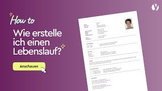 Wie erstelle ich einen Lebenslauf  Bewerbungstipps  Yousty [upl. by Chrisman]