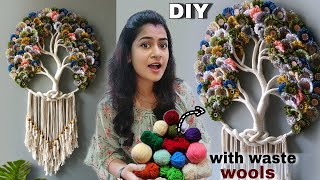 Waste Wool Macrame Dream catchers ASMR  Trash to treasure home decor [upl. by Ditmore581]