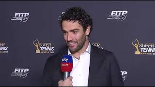 Matteo Berrettini ai Supertennis awards 2023 [upl. by Novar]