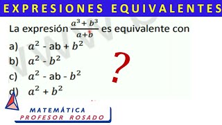 Expresiones Algebraicas Equivalentes [upl. by Finbur]