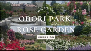 sapporo vlog11 Roses and salvias in full bloom Odori Park Sapporo Hokkaido [upl. by Aivart595]