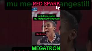 Megawatihangesti hampir di buat ngamuk gyselle silva🔥😱volleyballmegawatihangestriredsparks [upl. by Billen]