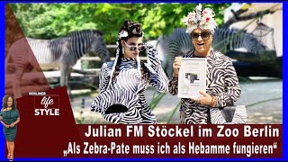 Zoo Berlin  Julian FM Stöckel ist Ehrenpate von GrévyZebras [upl. by Ihculo483]