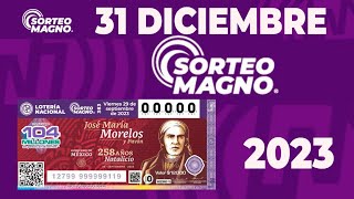 Resultado del sorteo de MAGNO del Domingo 31 de Diciembre de del 2023 😱🤑💰💵 [upl. by Uriia]