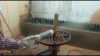 Lacquering Process at Metal Handicrafts Service Centre MHSC Moradabad [upl. by Aikemet]