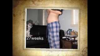 Pregnant Belly Progression Week by week view from the side [upl. by Maren951]