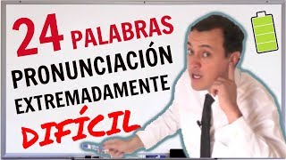 Las 24 Palabras Más DIFÍCILES De Pronunciar En INGLÉS Mejora y Aprende [upl. by Otilrac]