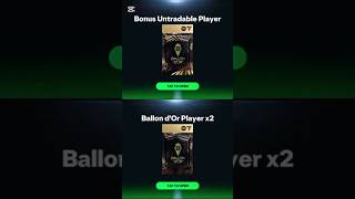 2xBonus untradableBalon dor player x3Packs To Say Welcome to Balon dor Events fcmobile [upl. by Aohsoj]