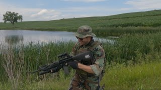 Compilation from a fun day plinking with some real steel M16 “M203” 37mm [upl. by Ludwigg318]