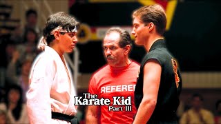 The Karate Kid Part III Daniel vs Mike Barnes Fight Scene [upl. by Airdnekal668]