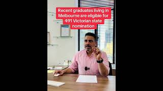 Recent graduates living in Melbourne are eligible for 491 Victorian state nomination [upl. by Dee Dee]