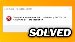 FIXED tasklistexe Application Error In windows 1011 [upl. by Nyleikcaj608]