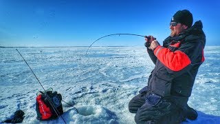 The BEST Ice Fishing Rod and Reel Selection for Walleyes [upl. by Nahgiem766]