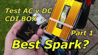 Compare the spark from AC and DC CDI ignition systems See for yourself [upl. by Floeter]