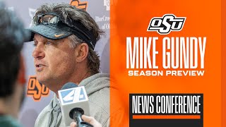 Mike Gundy OSU Media Day News Conference 832024 [upl. by Llertnek]