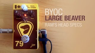 BYOC Large Beaver Guitar Pedal demo [upl. by Adair390]