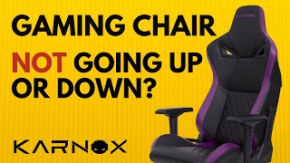 Gaming Chair Not Going Up or Down Karnox Quick Fix Solution [upl. by Leisam]