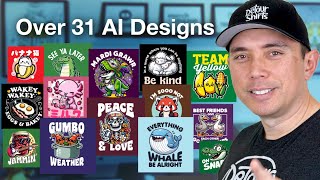 TShirt Designs with AI in 2024  6 Tips amp Tricks I Learned Along the Way [upl. by Eednar]