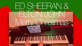 Ed Sheeran amp Elton John  Merry Christmas piano cover [upl. by Gnil]