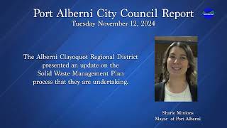 Council Report for November 12 2024 [upl. by Alyakam152]