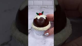 Christmas pudding cupcakes🎄 christmas christmasbaking christmaspudding cupcake cakedecorating [upl. by Annahsad942]