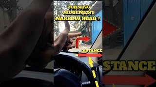 TURNING IN NARROW STREET narrowroad turning automobile shortsvideo [upl. by Ylrebnik]