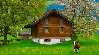 Peaceful Walk In Swiss Village Iseltwald  Switzerland 🇨🇭Swiss Mountain View [upl. by Aronael902]