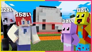 15さい vs 8さい 最強セキュリティハウス対決🔥【まいくら・マインクラフト】 [upl. by Doelling]