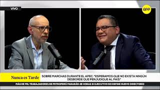 el ministro Santiváñez brinda entrevista a RPPNoticias 281024 [upl. by Assek]