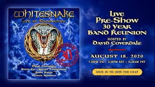 Whitesnake  Live At Donington 1990 PRESHOW  August 18 2020 [upl. by Ateekahs]