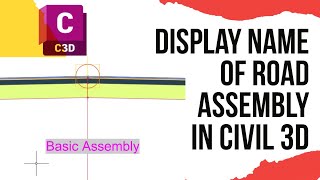 Display names of road assemblies in civil 3d [upl. by Annahtur]