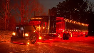 2022 Kenworth w990 pulling a 2023 timpte super hopper [upl. by Adialeda337]