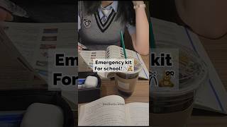 Emergency kit for school💗 aesthetic schoollife needed sub music schoolneeds necesario [upl. by Ainedrag837]