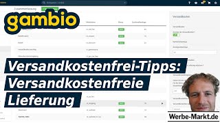 Gambio VersandkostenfreiTipps für Versandkostenfreigrenze in Zusammenfassung [upl. by Nwahsor]