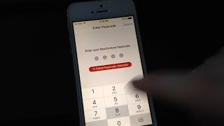 How to Reset Restriction Passcode on IPhone NEW IOS 11 [upl. by Hebbe]