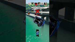 Help Me Get My Crush Attention In A Car Jump Challenge 🚗🏝️ shorts beamngdrive [upl. by Henrik10]