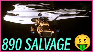 Easy Repeatable 890 Jump Salvage Location  Star Citizen  Drake Vulture or Aegis Reclaimer [upl. by Nagirrek61]