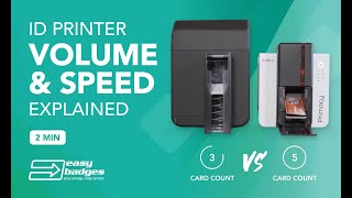 ID Card Printer Volume amp Speed Explained  Easy Badges [upl. by Leahcimed]