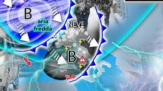 METEO ITALIA GELO E Neve a quote molto basse A partire da [upl. by Atisusej]