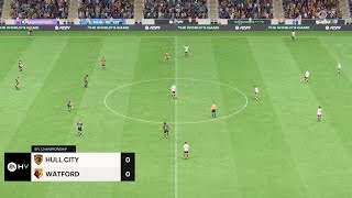 Hull City U21 vs Watford U21 20082024 Professional Development League EA FC 24 [upl. by Inol]