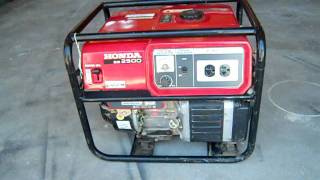 EM 2500 Honda Generator [upl. by Hanleigh526]