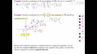 MT 1 LT7 seminar part 2 midpoints and bisectors ￼ [upl. by Nodlehs]