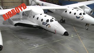 Virgin Galactic SpaceShipTwo SS2 in Hangar [upl. by Aindrea]