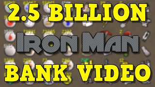 OSRS Maxed IRONMAN Bank Video 25B [upl. by Haceber156]